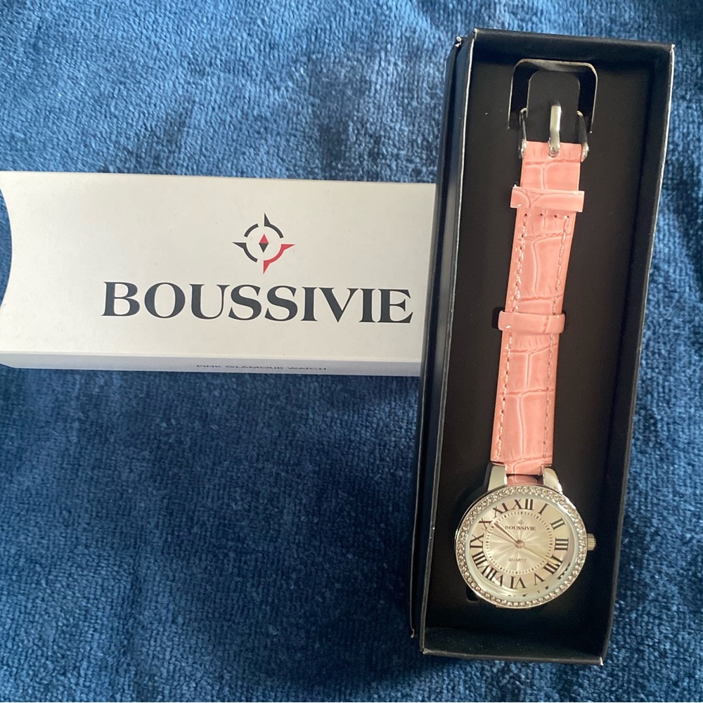 Pink glamorous watch